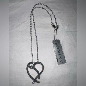 Judith Jack 925 Silver Heart Necklace